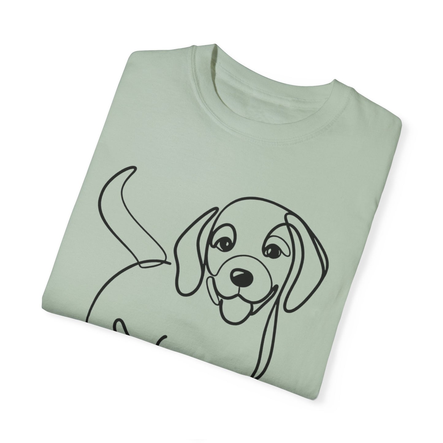 I๐ถ Nose First โ Minimalist Beagle Line Art Tee - Perfect for Dog Lovers
