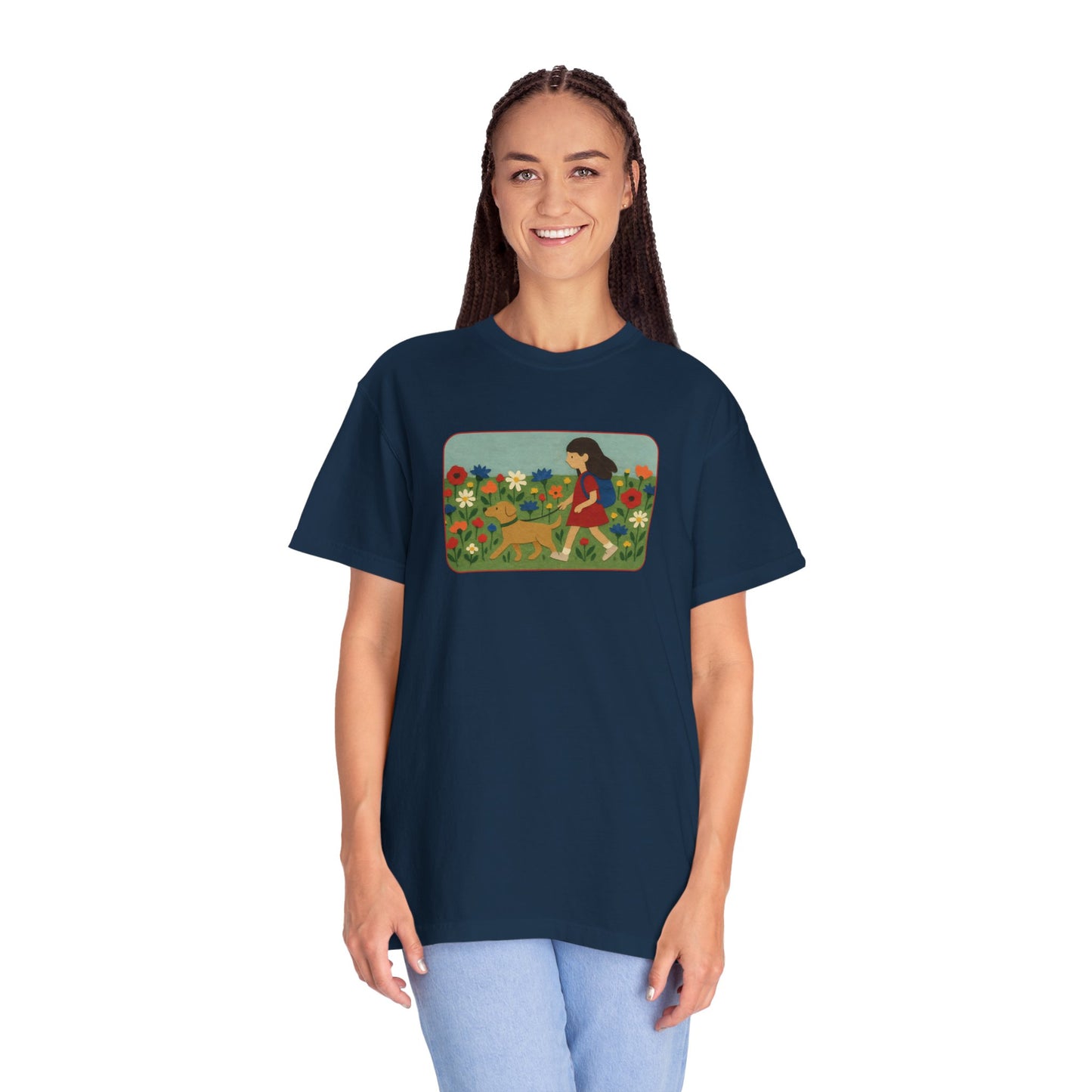 Dog Walking Collage T-shirt