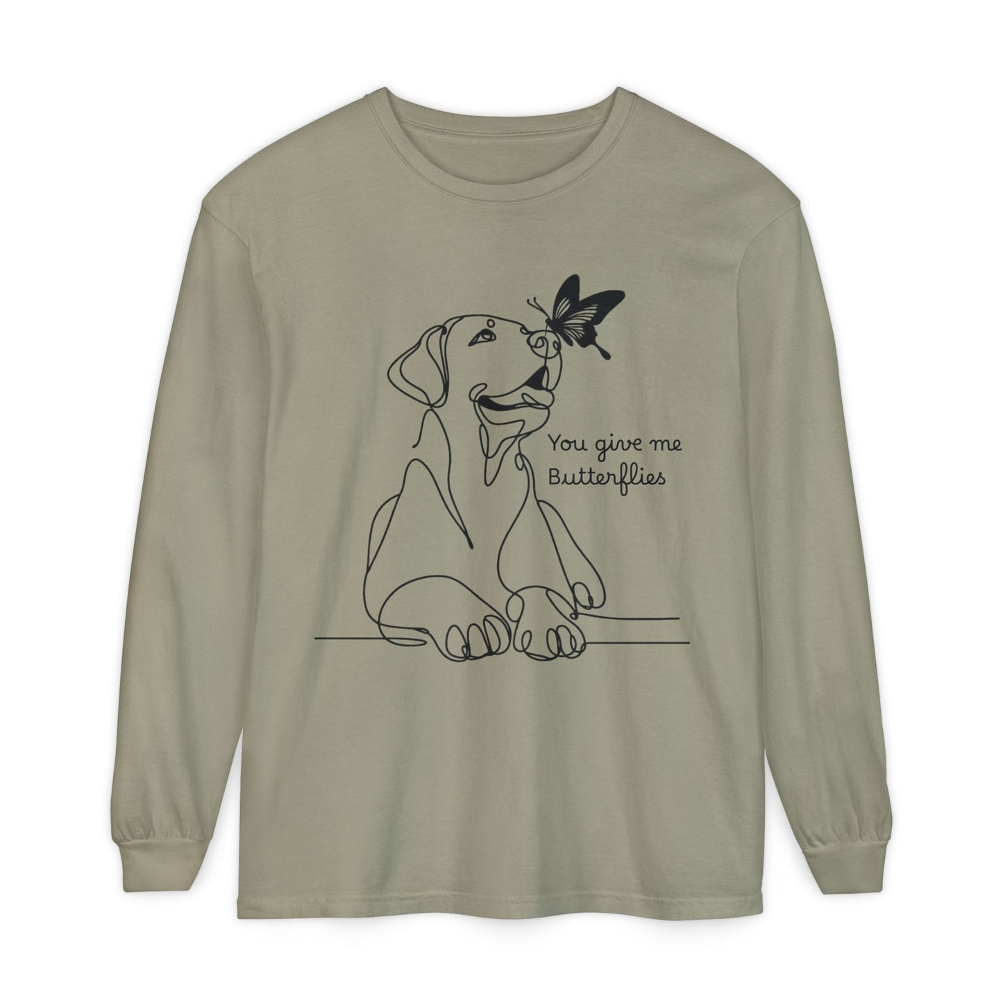 You Give Me Butterflies Dog Long Sleeve T-Shirt