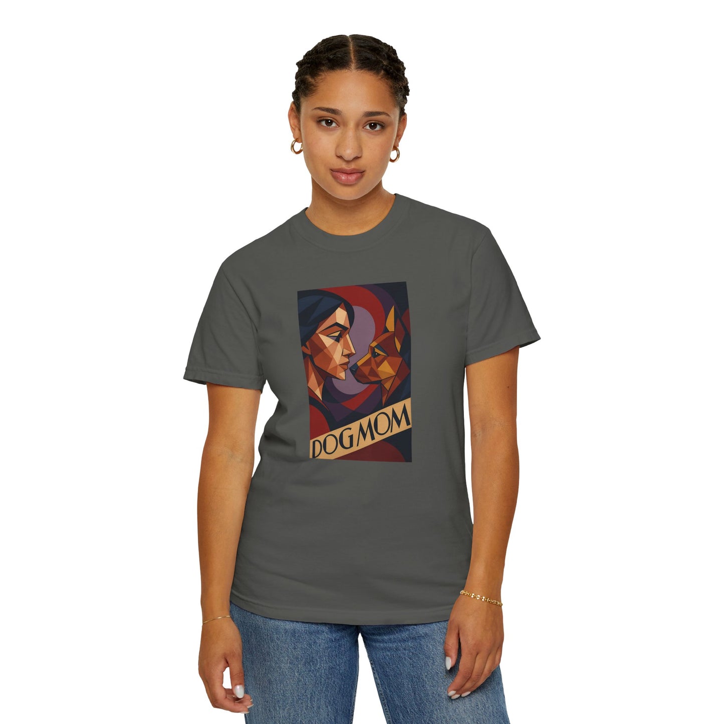 Dog Mom Graphic T-Shirt, Perfect Gift for Pet Lovers, Animal Lover Tee, Birthday Gift for Mom, Comfortable Casual Wear, Everyday Style