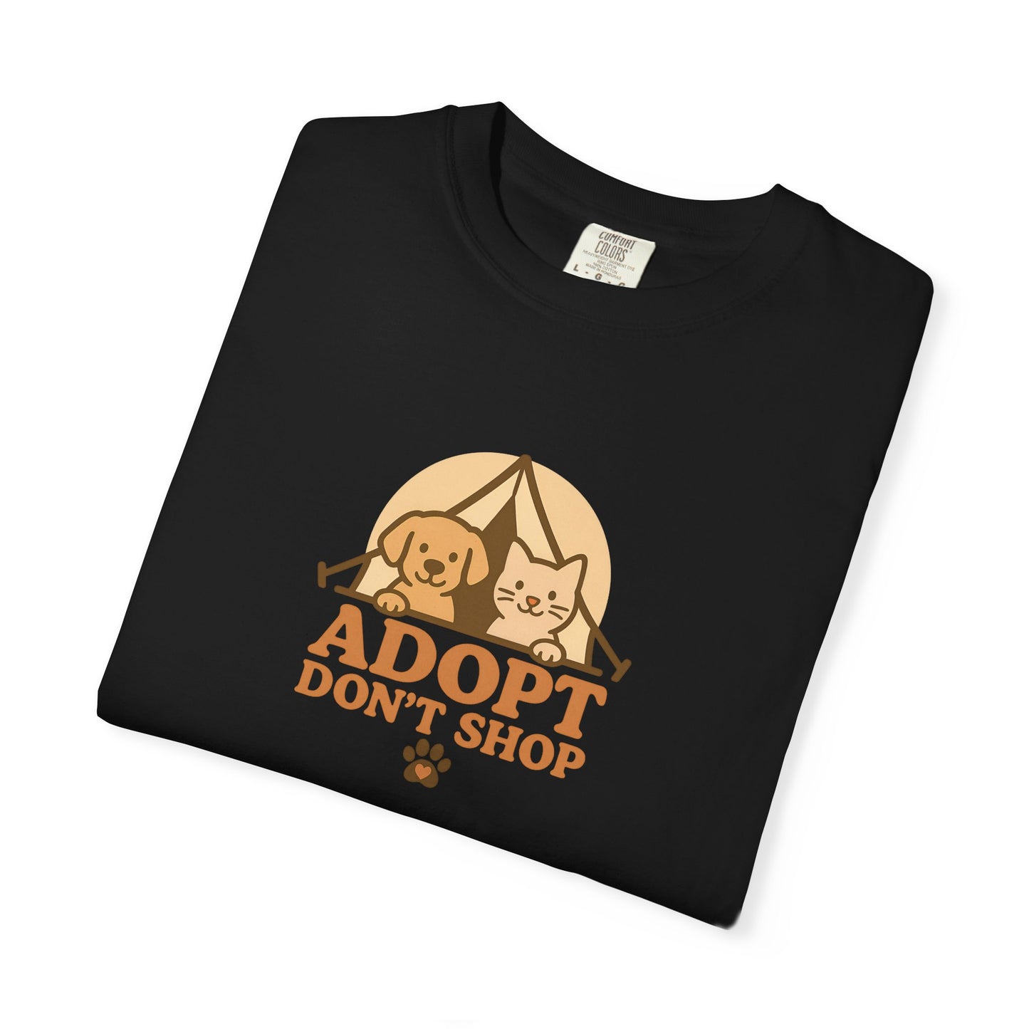 Adopt Don't Shop T-Shirt, Eco-Friendly Tee, Animal Rescue Shirt, Casual Wear, Gift for Pet Lovers, Perfect for Adoption Events