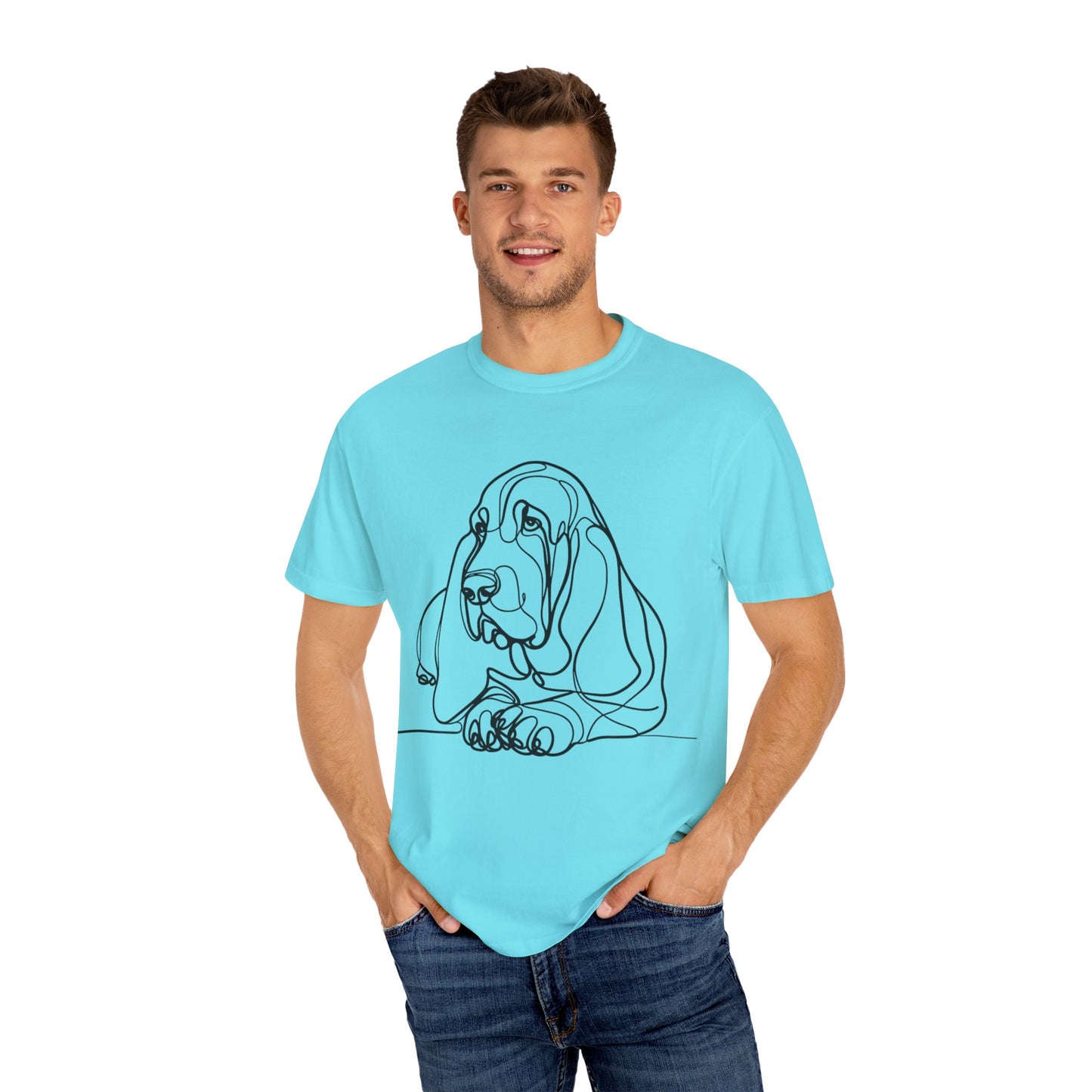 π Low & Loyal β Basset Hound Line Art Tee