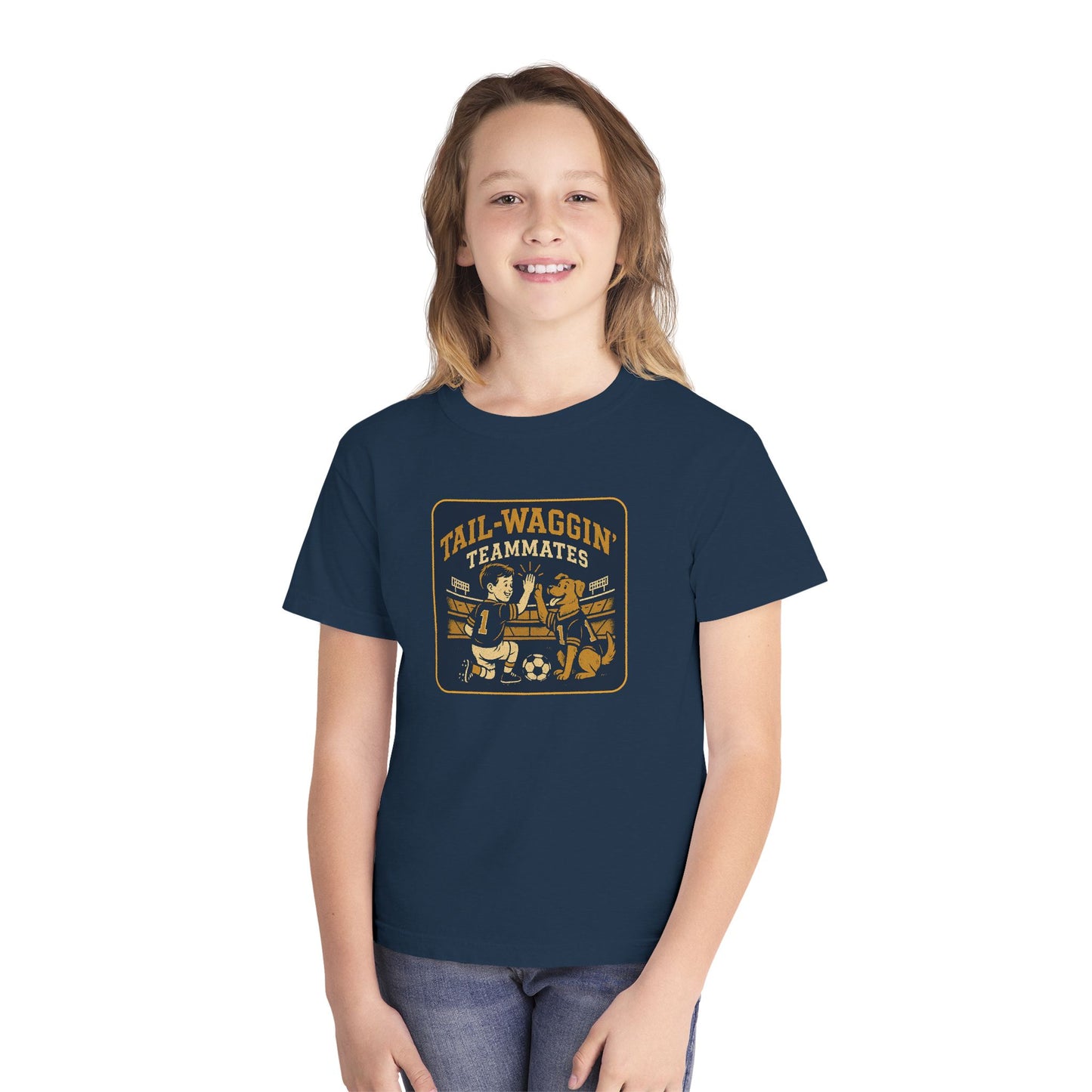 Youth Tee Tail-Waggin' Teammates Midweight
