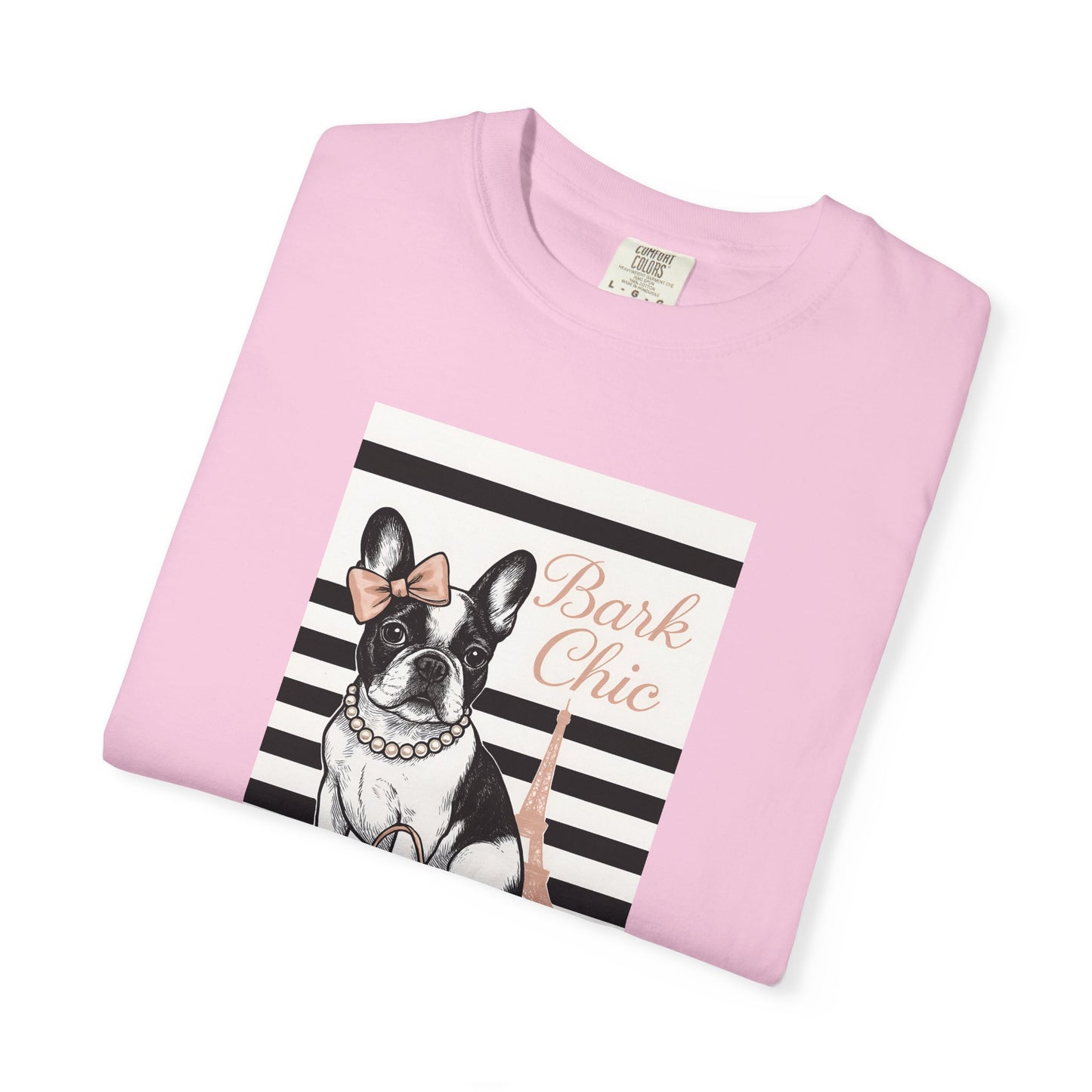 Chic Dog Lover T-shirt, Bark Chic Tee, Unisex Graphic Shirt, Pet Lover Gift, Comfortable Everyday Wear, Cute Animal Apparel