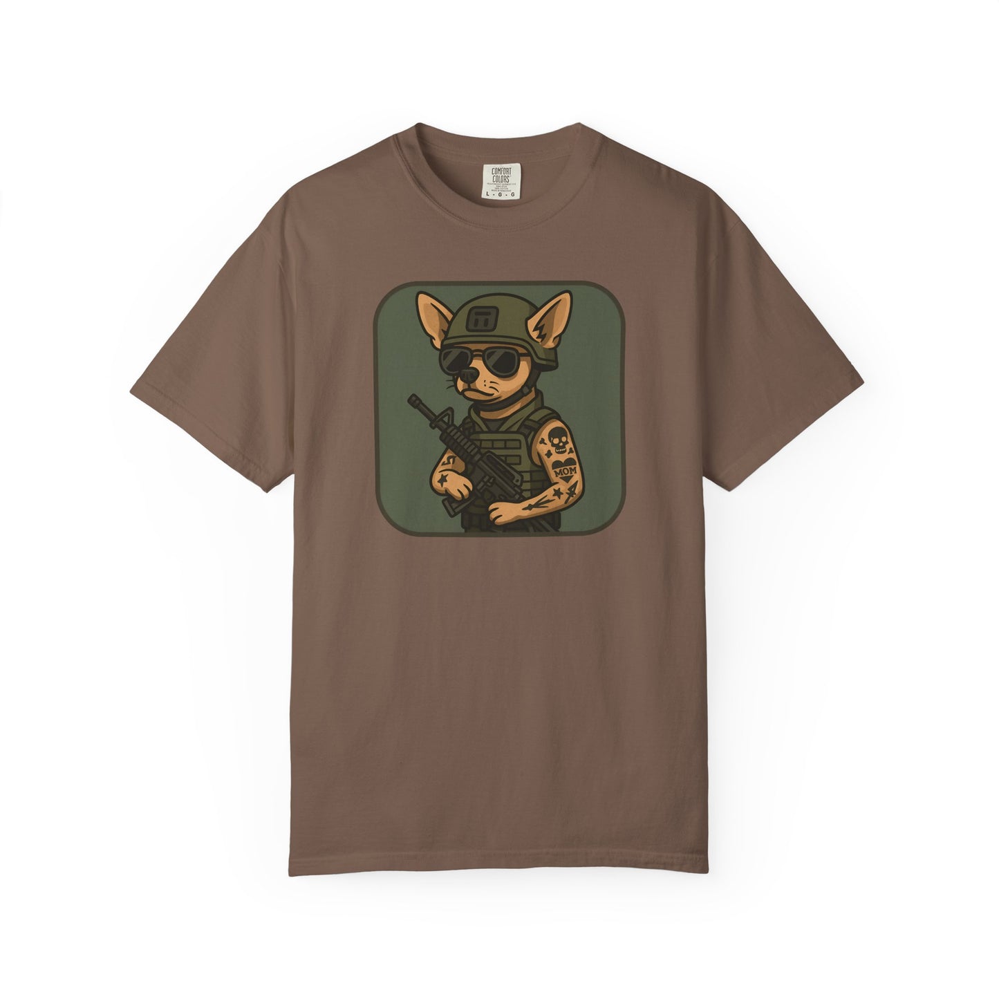 Funny Special Forces Chihuahua Unisex Garment-Dyed T-Shirt