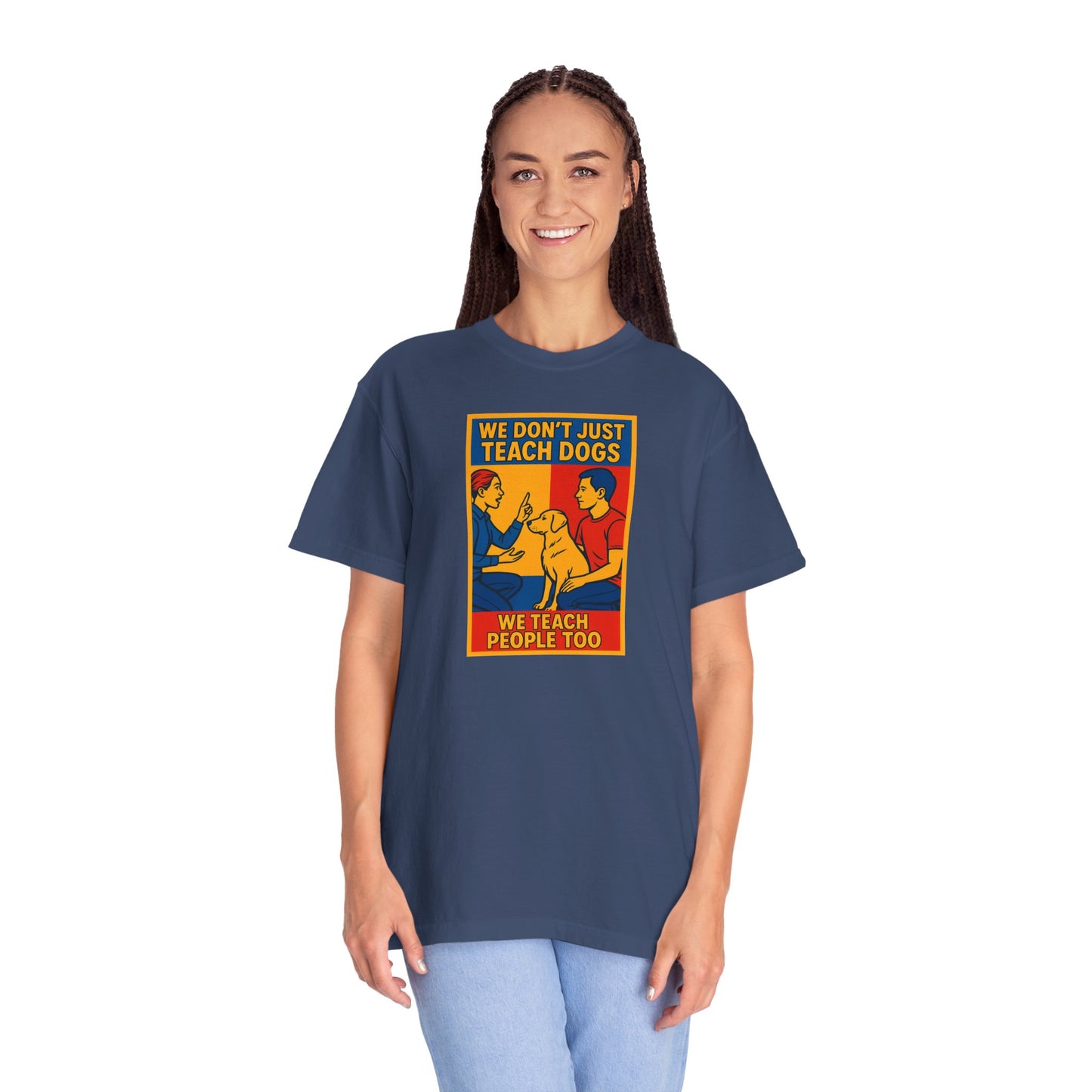 Teach Love Unisex T-shirt | Dog Training Humor Tee, Pet Lover Gift, Casual Wear, Funny Animal Shirt, Teacher Appreciation