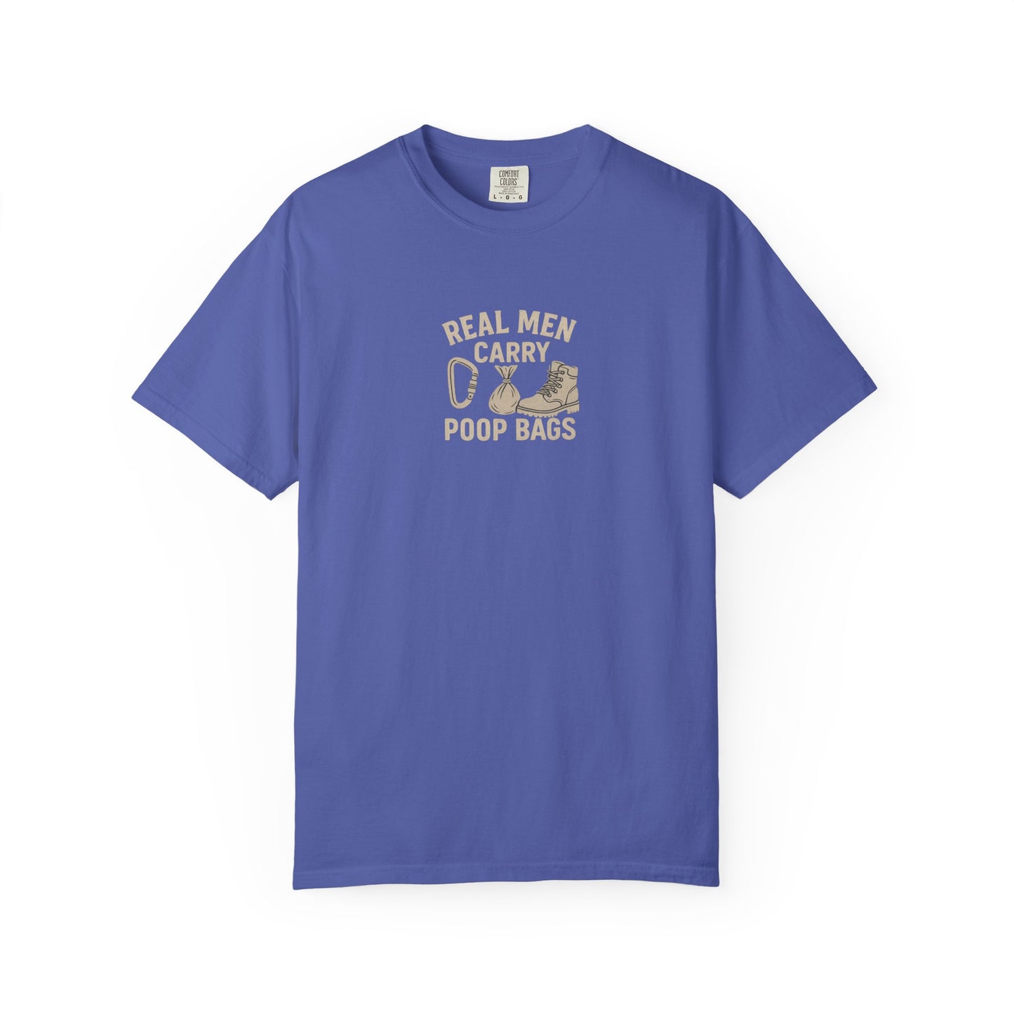 Real Men Carry Poop Bags Dog Dad T-Shirt
