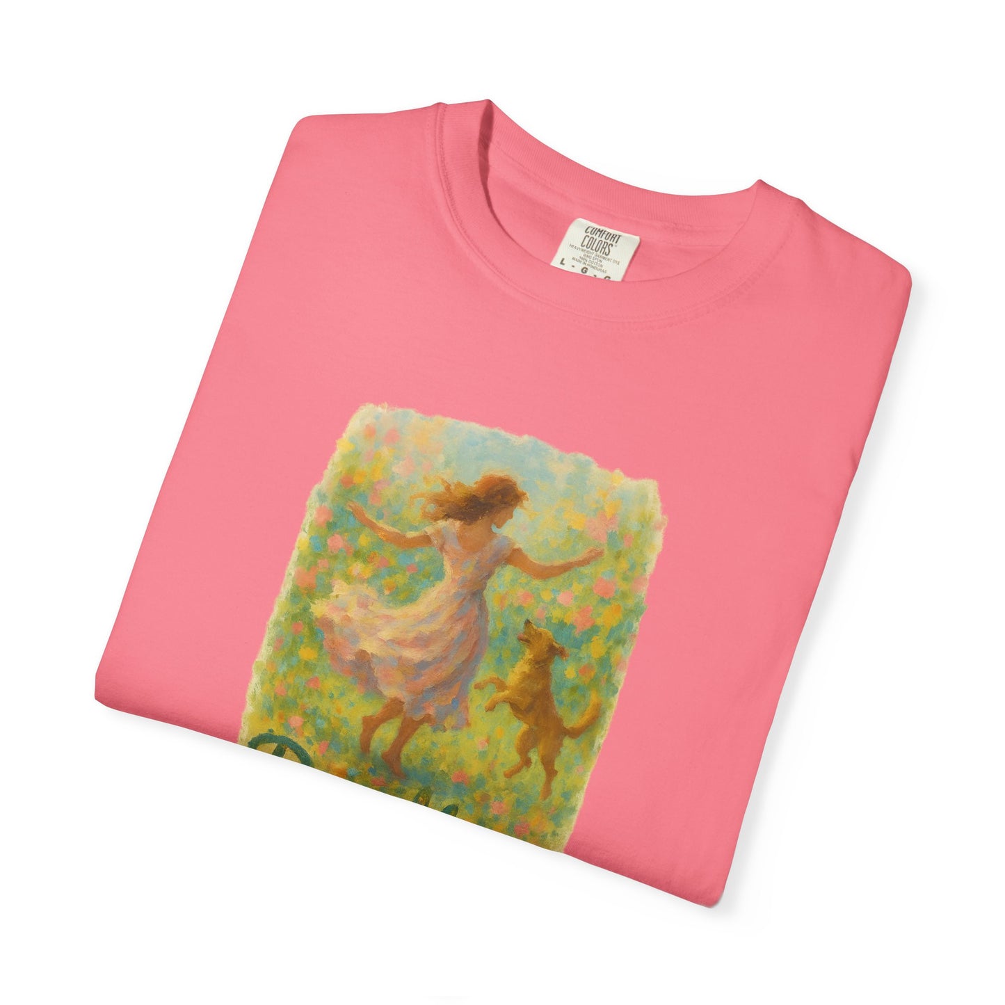 Dog Mom T-Shirt, Cute Animal Lover Tee, Gift for Pet Moms, Garment-Dyed T-Shirt, Casual Summer Shirt, Birthday Gift, Dog Lover Merchandise