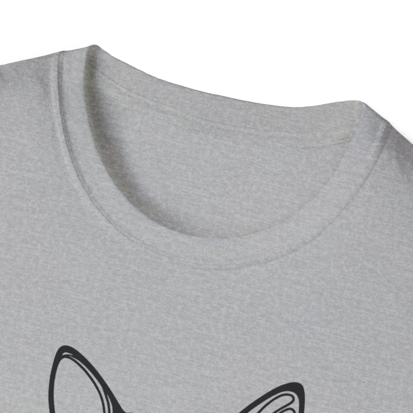 🖤 True Grit – Blue Heeler Line Art Tee – Minimalist Dog Outline Design