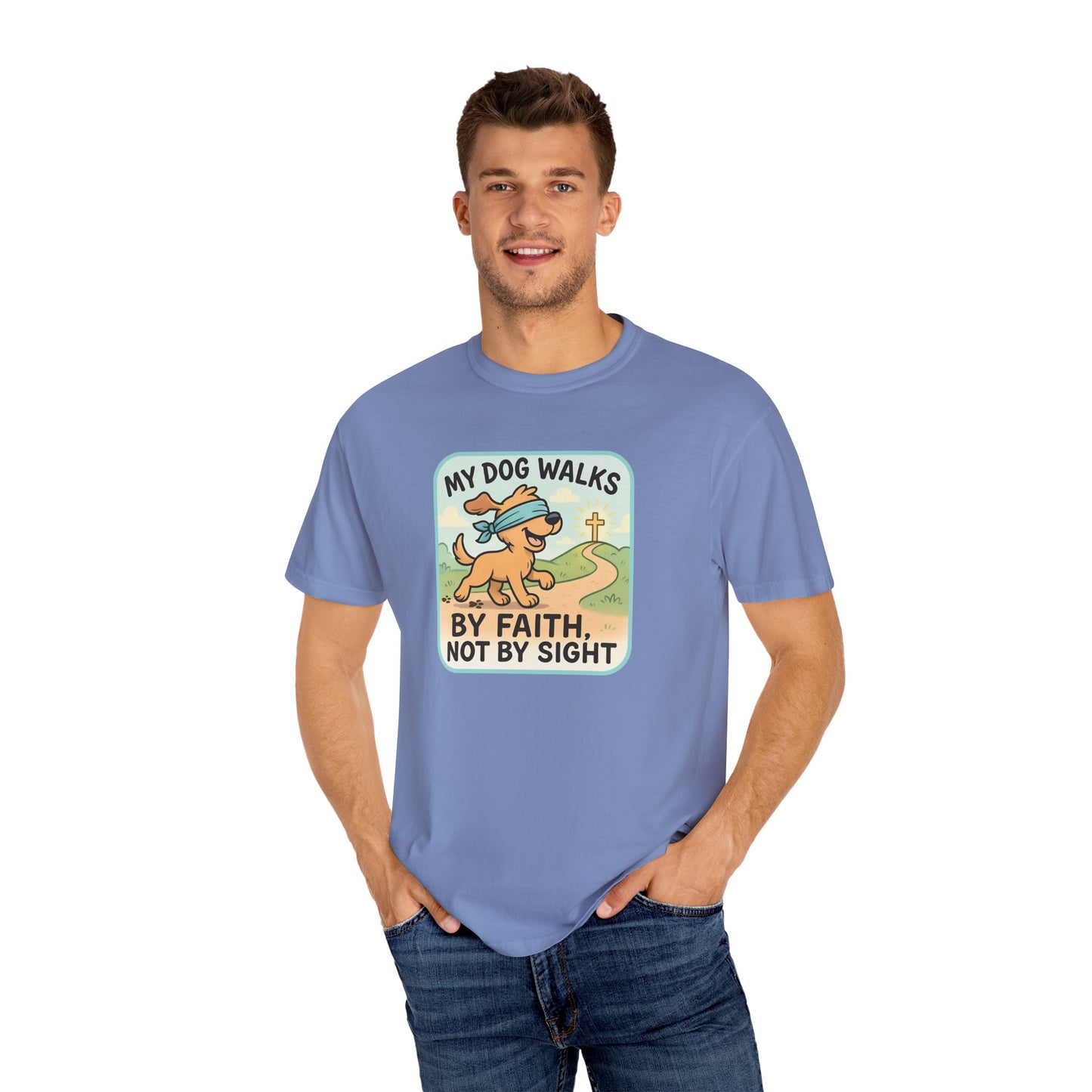 Faith-Inspired Dog Lover T-Shirt, Pet Owner Gifts, Cute Dog Apparel, Faith and Pets Merchandise, Casual Summer Wear