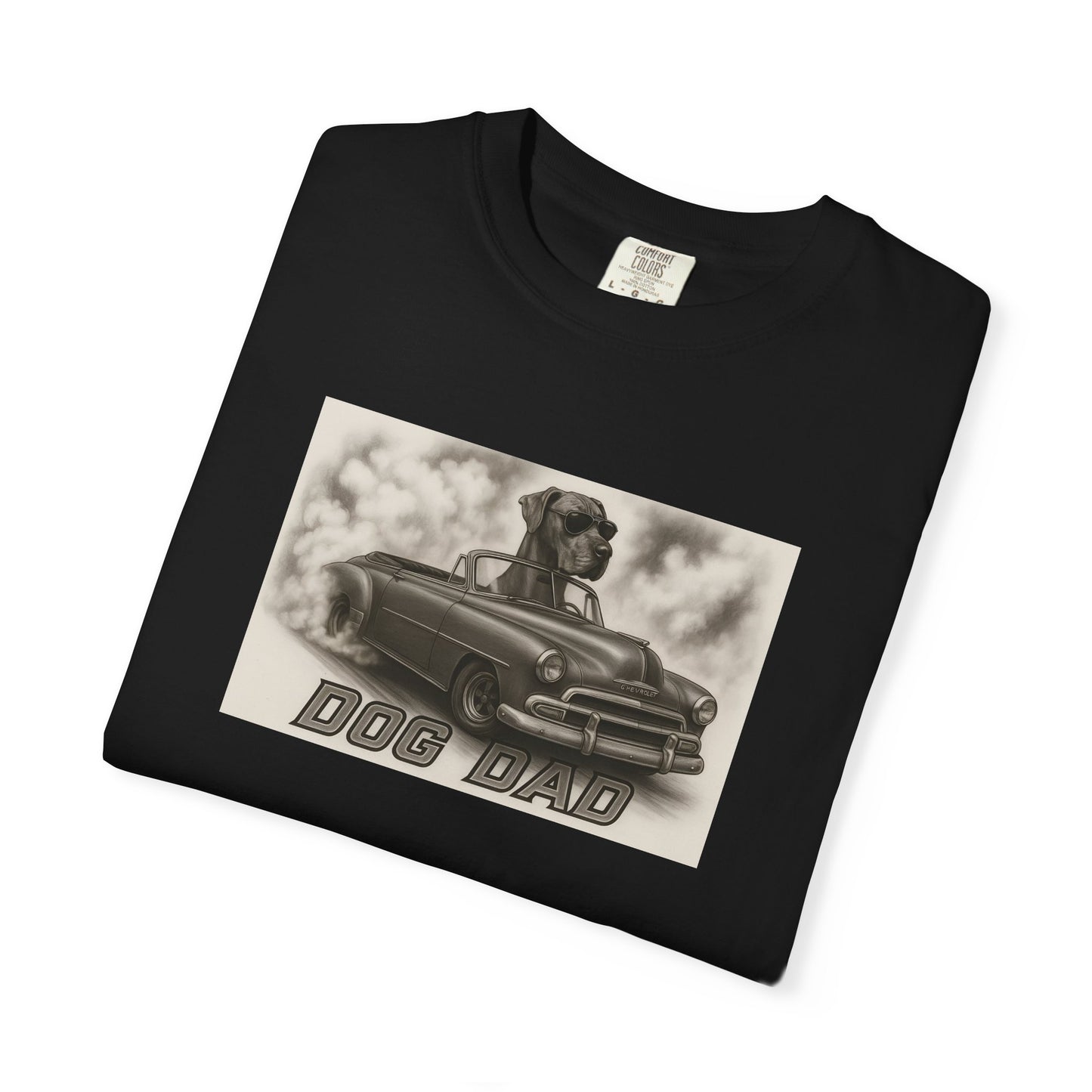 Dog Dad - Great Dane - Cool Dogs in Cool Cars T-Shirt Collection | Funny Dog Lover Apparel for Men