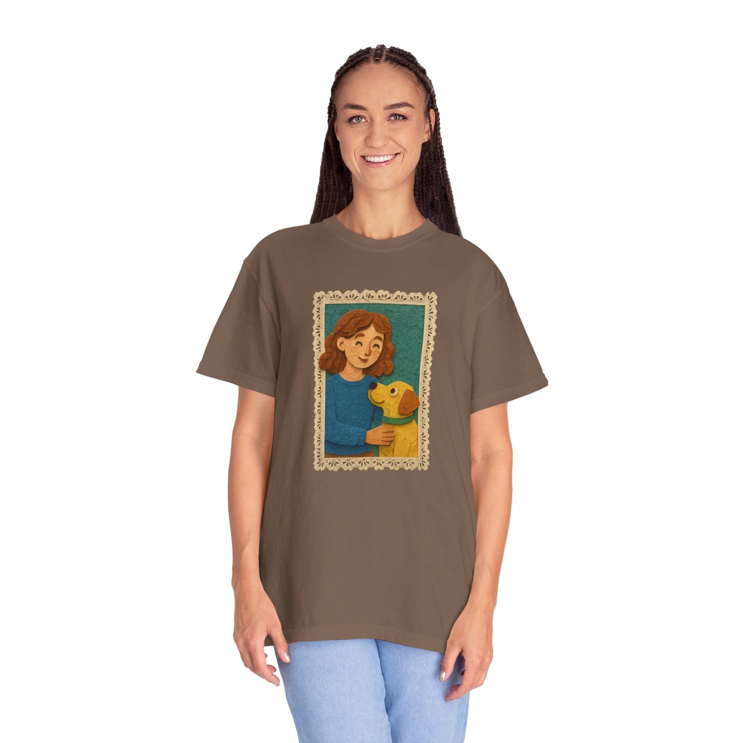 Dog Mom T-shirt - Unisex Garment-Dyed Tee for Pet Lovers