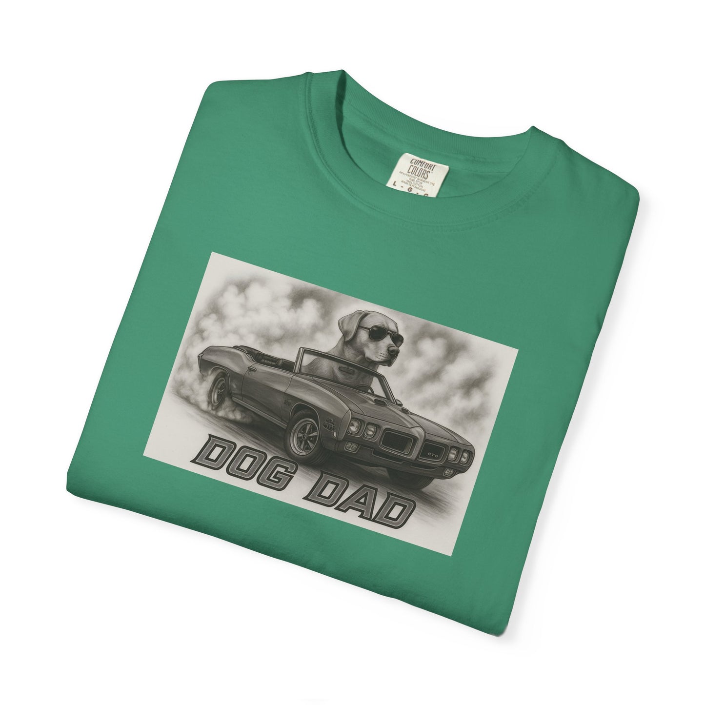Dog Dad - Labrador Retriever - Cool Dogs in Cool Cars T-Shirt Collection | Funny Dog Lover Apparel for Men