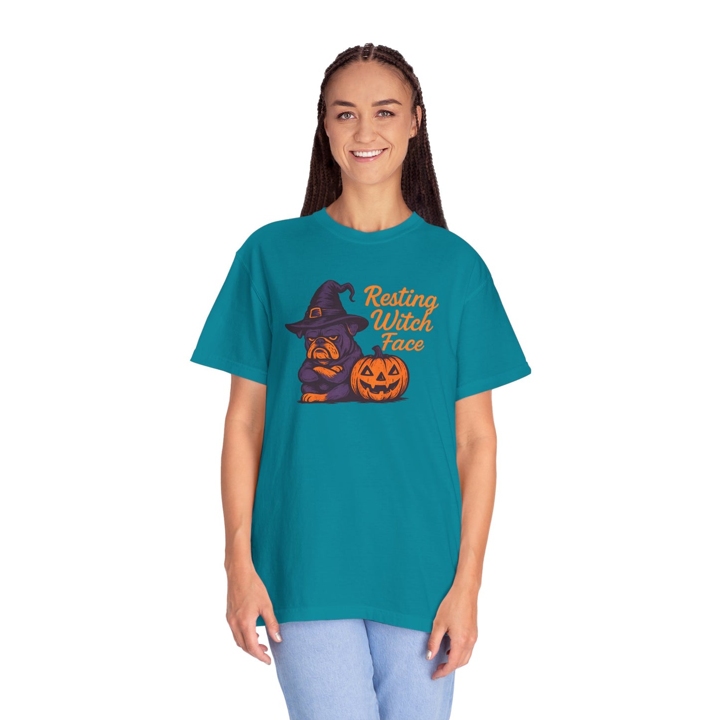 Halloween Witch T-Shirt, Funny Resting Witch Face Tee, Unisex Halloween Apparel, Spooky Season Shirt, Fall Festive Wear