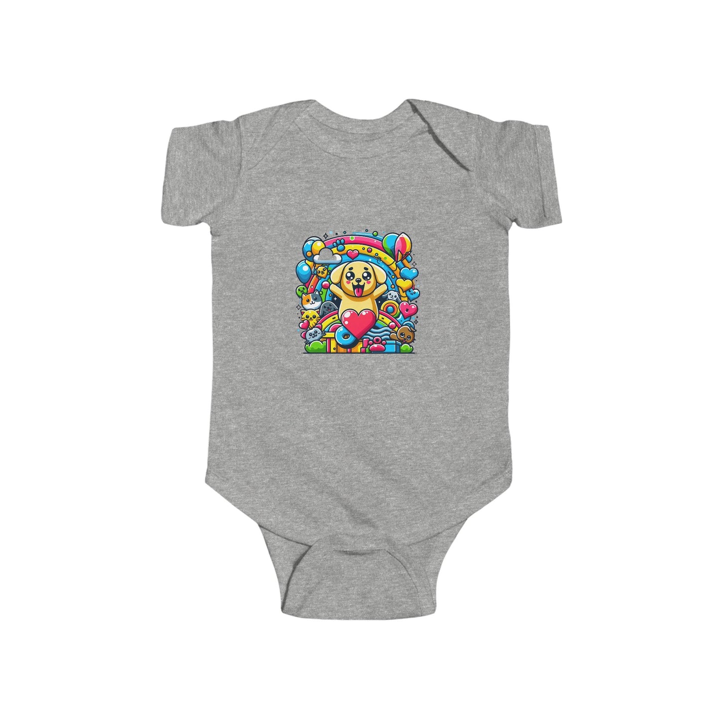 πΌ Tiny Human, Big Pet Love β Color Pop Baby Onesie