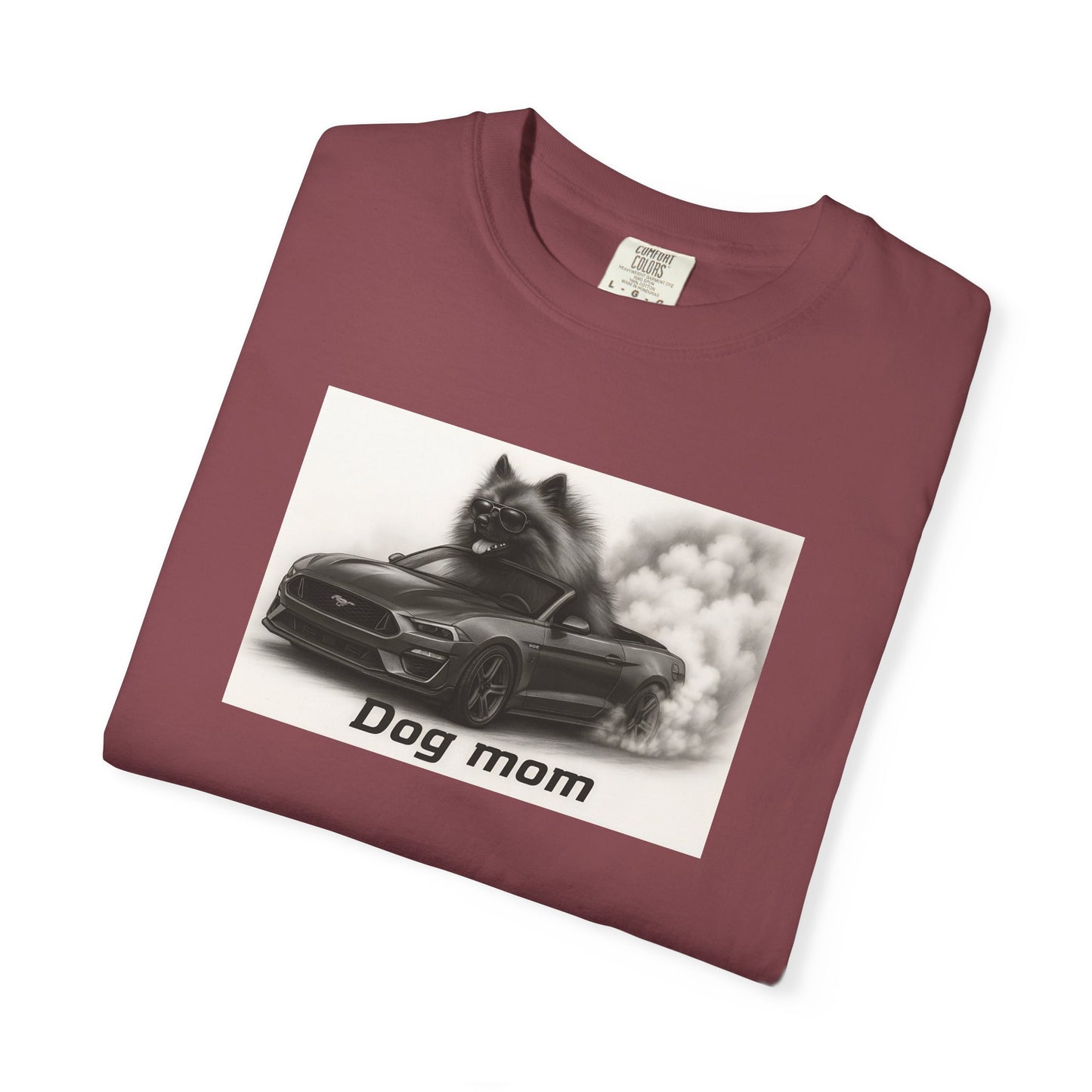 Dog Mom - Keeshond - “Cool Dogs in Cool Cars” T-Shirt Collection! 🐶🚗
