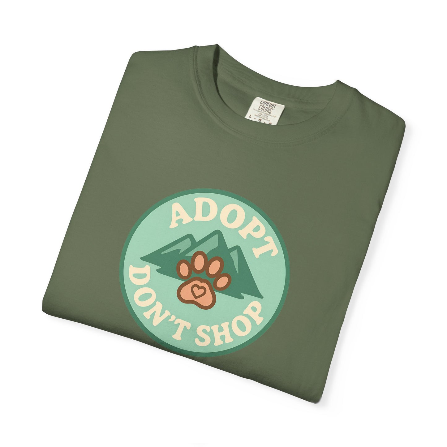Adopt Don't Shop T-shirt, Unisex Tee, Animal Lover Gift, Pet Adoption Awareness, Casual Wear, Eco-Friendly Fashion, Dog Mom Shirt