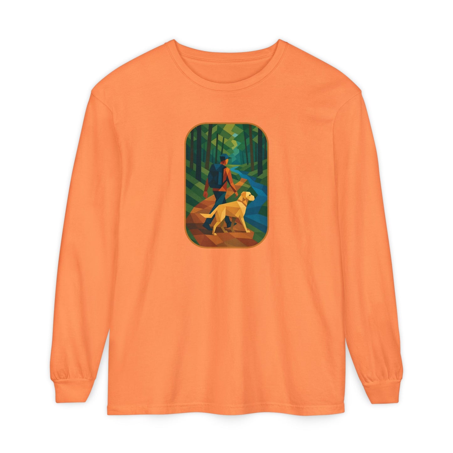Scenic Dog Walk Design | Casual Comfort, Gift for Dog Lovers, Nature Enthusiasts, Cozy Outfit, Eco-Friendly Wear