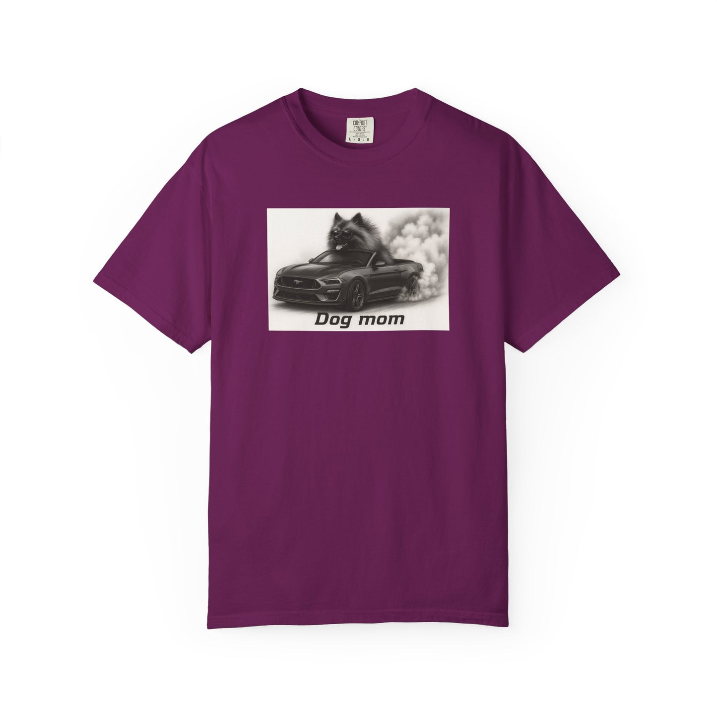 Dog Mom - Keeshond - “Cool Dogs in Cool Cars” T-Shirt Collection! 🐶🚗