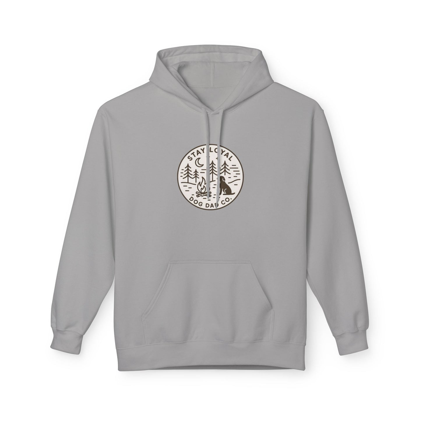 Dog Dad Fleece Hoodie, Unisex Softstyle Hooded Sweatshirt, Perfect Gift for Dog Lovers, Comfortable and Stylish