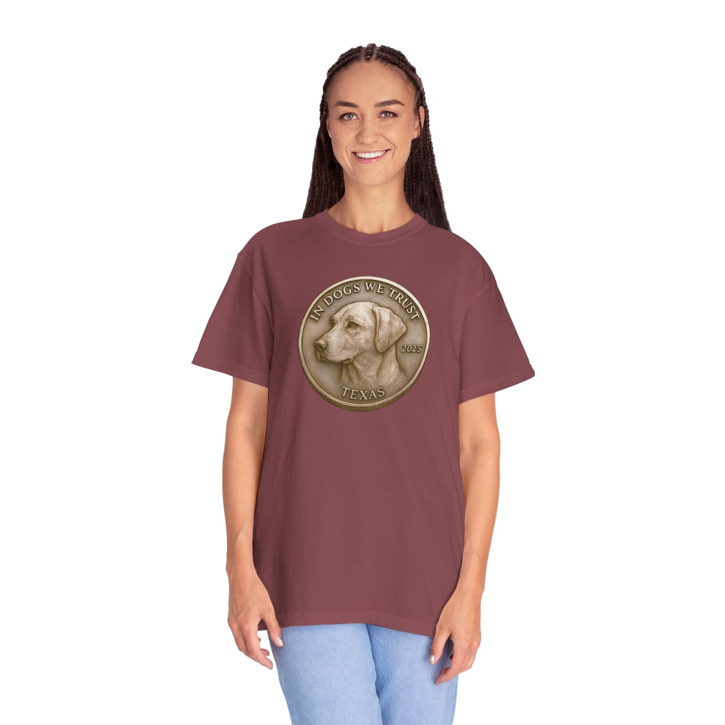 Texas State Coin T-Shirt Collection - Proud Dog Breed Illustrations