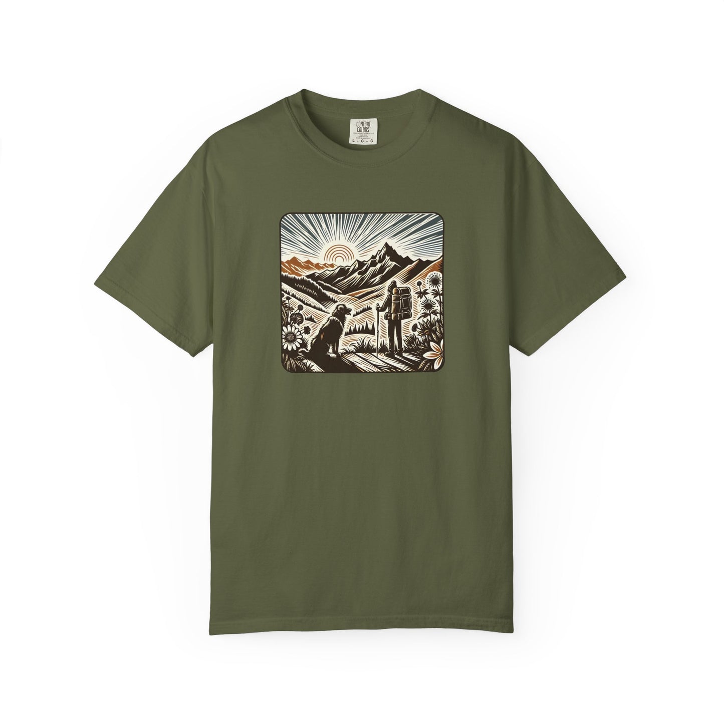 Adventure Awaits Unisex Garment-Dyed T-Shirt
