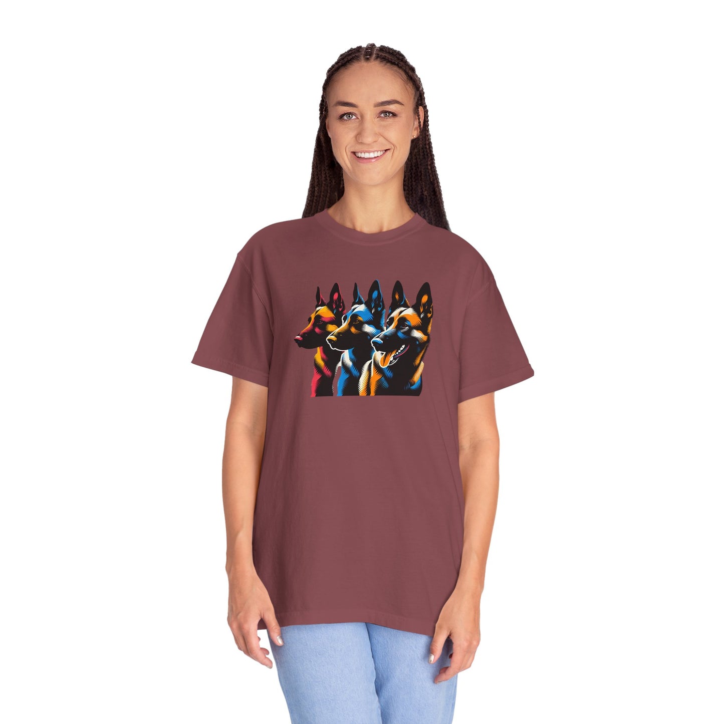 Colorful German Shepherd Unisex T-Shirt - Vibrant Dog Lover Tee