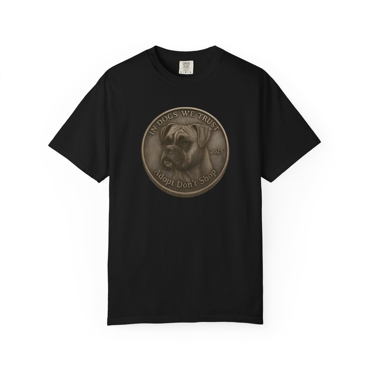 Adopt Don't Shop State Coin T-Shirt Collection - Proud Dog Breed Illustrations