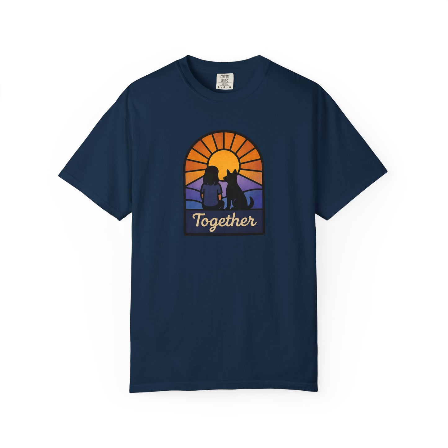 Together Sunset Graphic T-Shirt, Unisex Tee for Families, Casual Wear, Gift for Nature Lovers, Summer Vibe Apparel, Retro Style Shirt