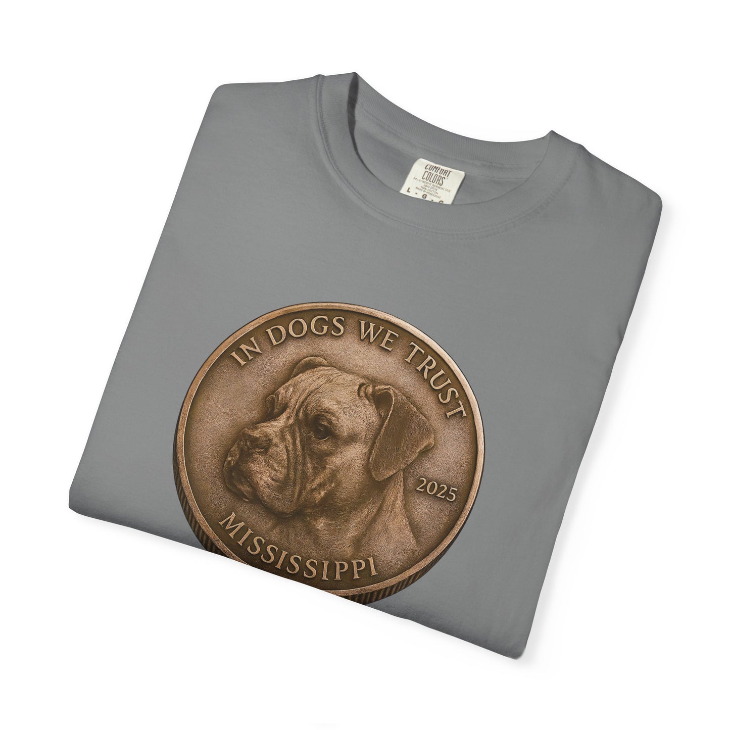 Mississippi DC State Coin T-Shirt Collection - Proud Dog Breed Illustrations
