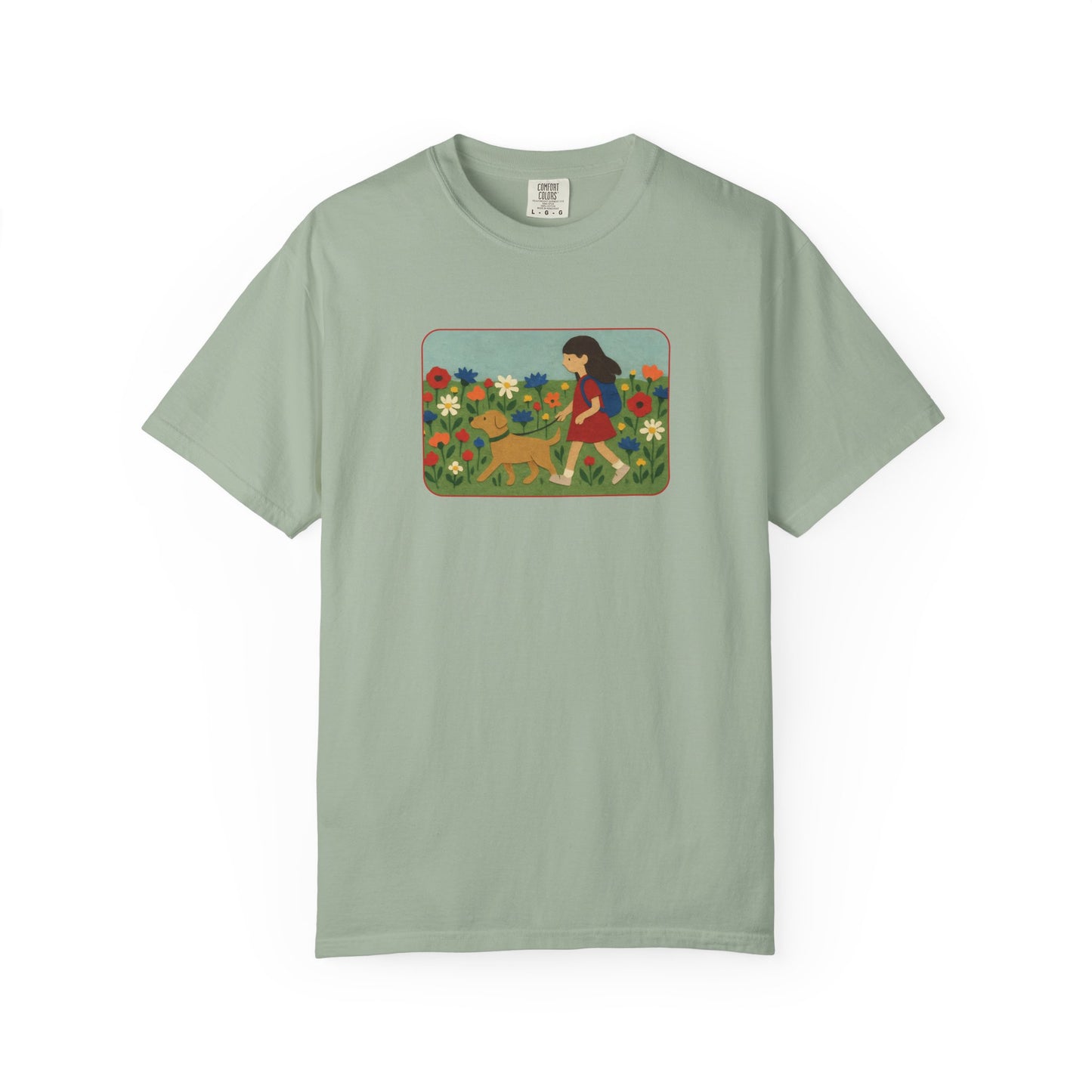 Dog Walking Collage T-shirt