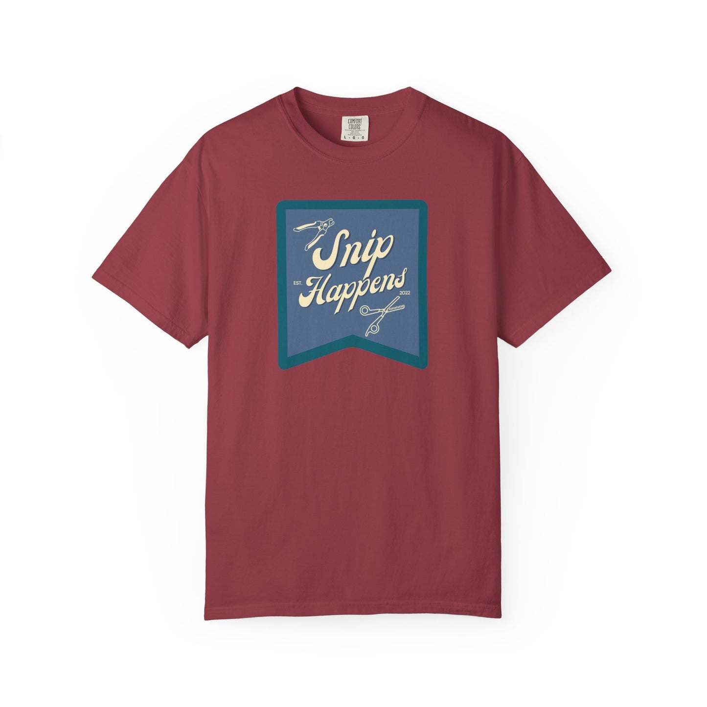 Snip Happens Unisex Garment-Dyed T-Shirt - Fun & Casual Apparel for Stitching Lovers