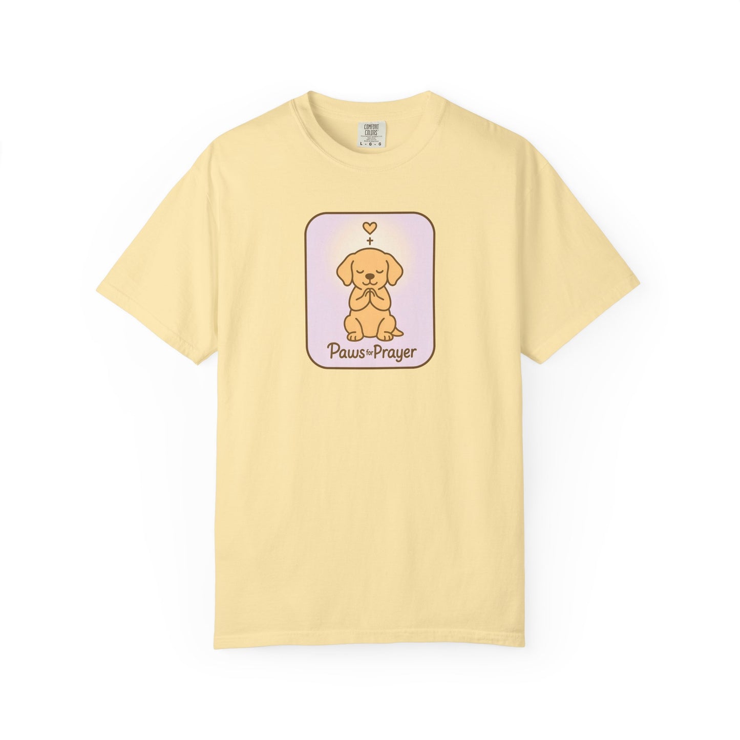 Prayerful Paws Unisex T-Shirt, Dog Lover Gift, Cute Pet Tee, Animal Prayer Shirt, Casual Animal Tees, Gift for Dog Owners