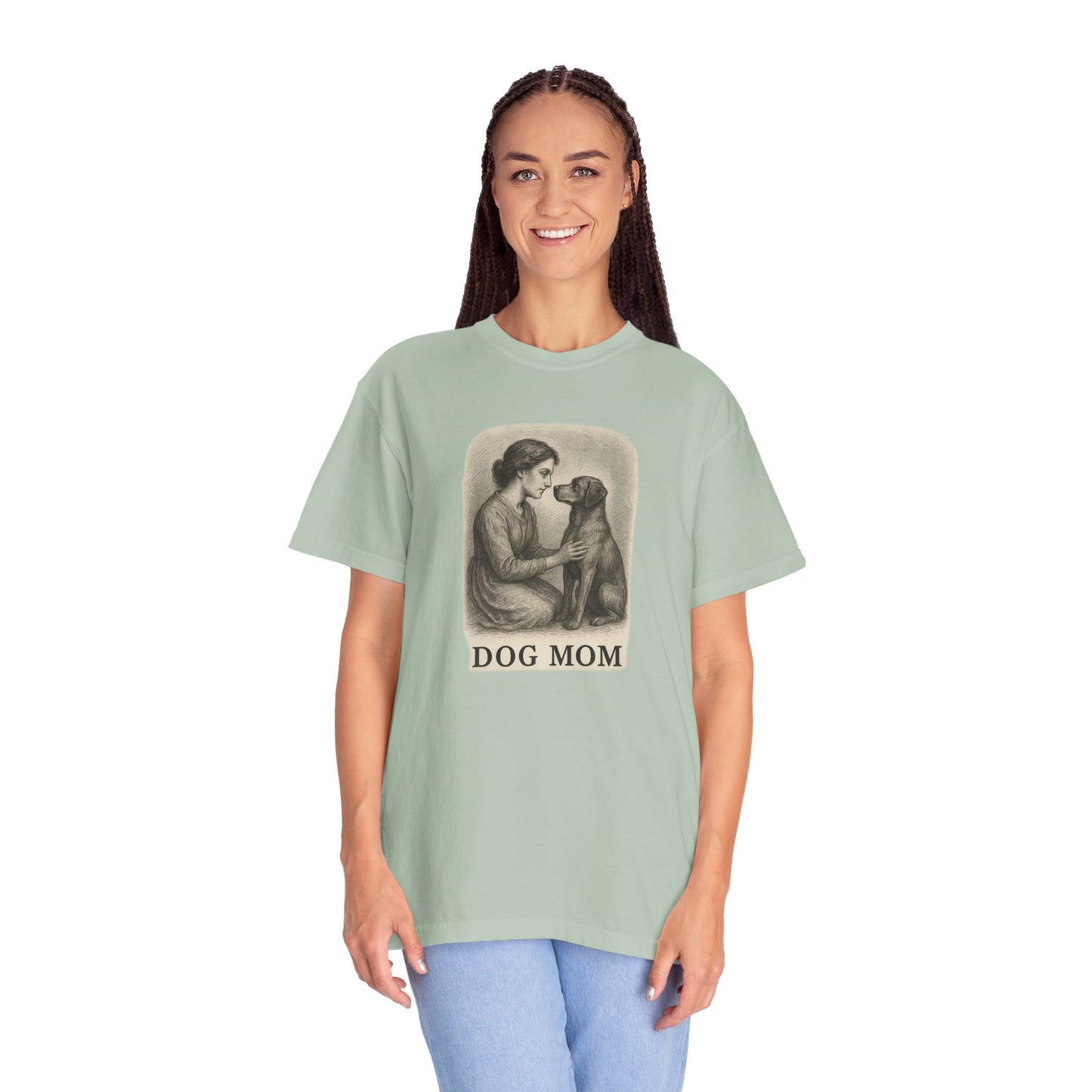 Dog Mom Unisex T-Shirt, Cozy Gift for Pet Lovers, Vintage Style Tee, Cute Dog Owner Shirt, Ideal for Birthdays and Holidays