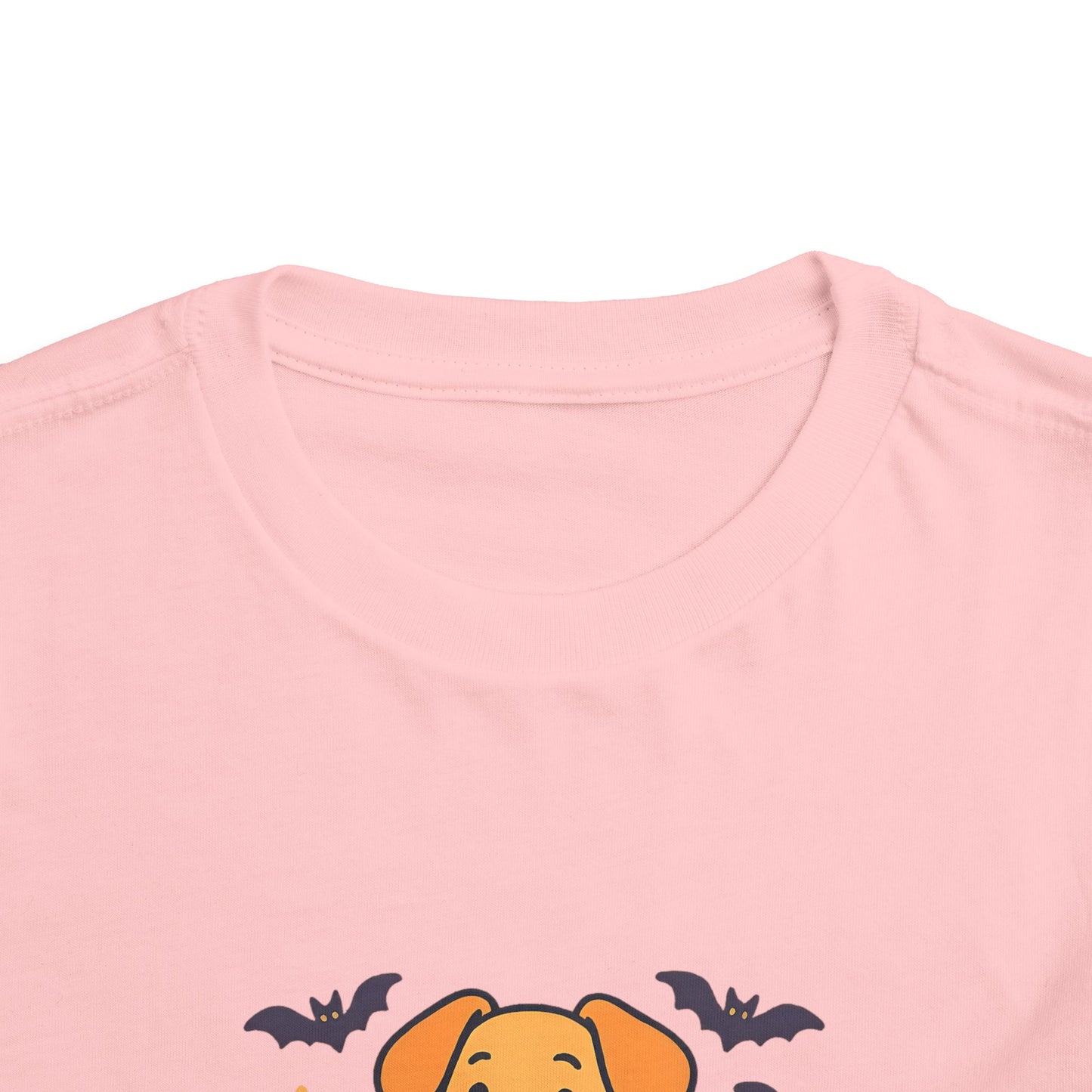 Fang-tastic Fur-iend Toddler Tee, Halloween Shirt for Kids, Cute Dog Graphic Tee, Toddler Halloween Outfit, Fall Celebration T-Shirt