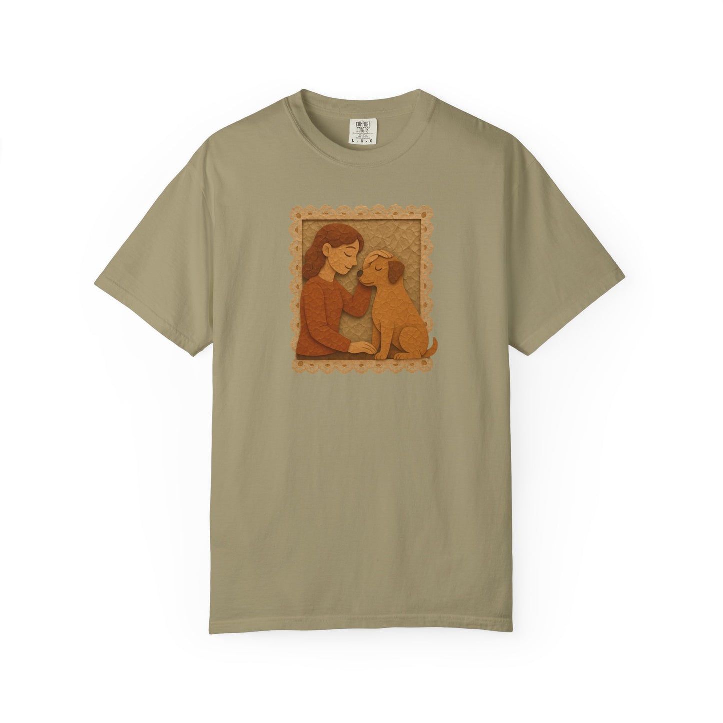 Dog Mom T-shirt - Unisex Garment-Dyed Tee for Dog Lovers