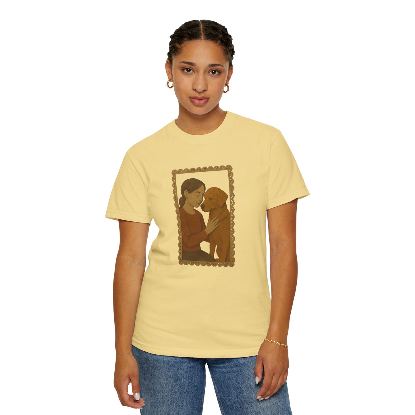 Dog Mom T-shirt - Unisex Garment-Dyed Tee for Pet Lovers