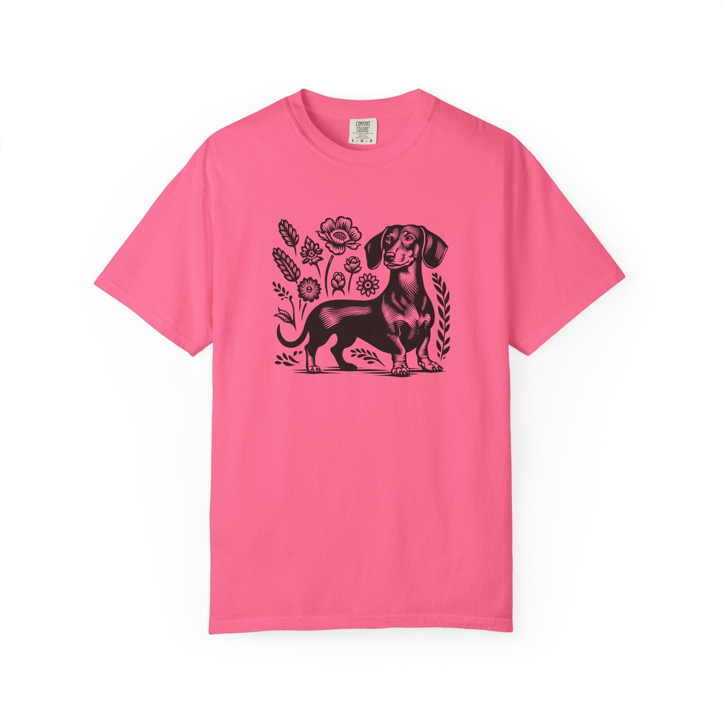 Floral Dachshund Unisex T-Shirt - Comfy Pet Lover Gift
