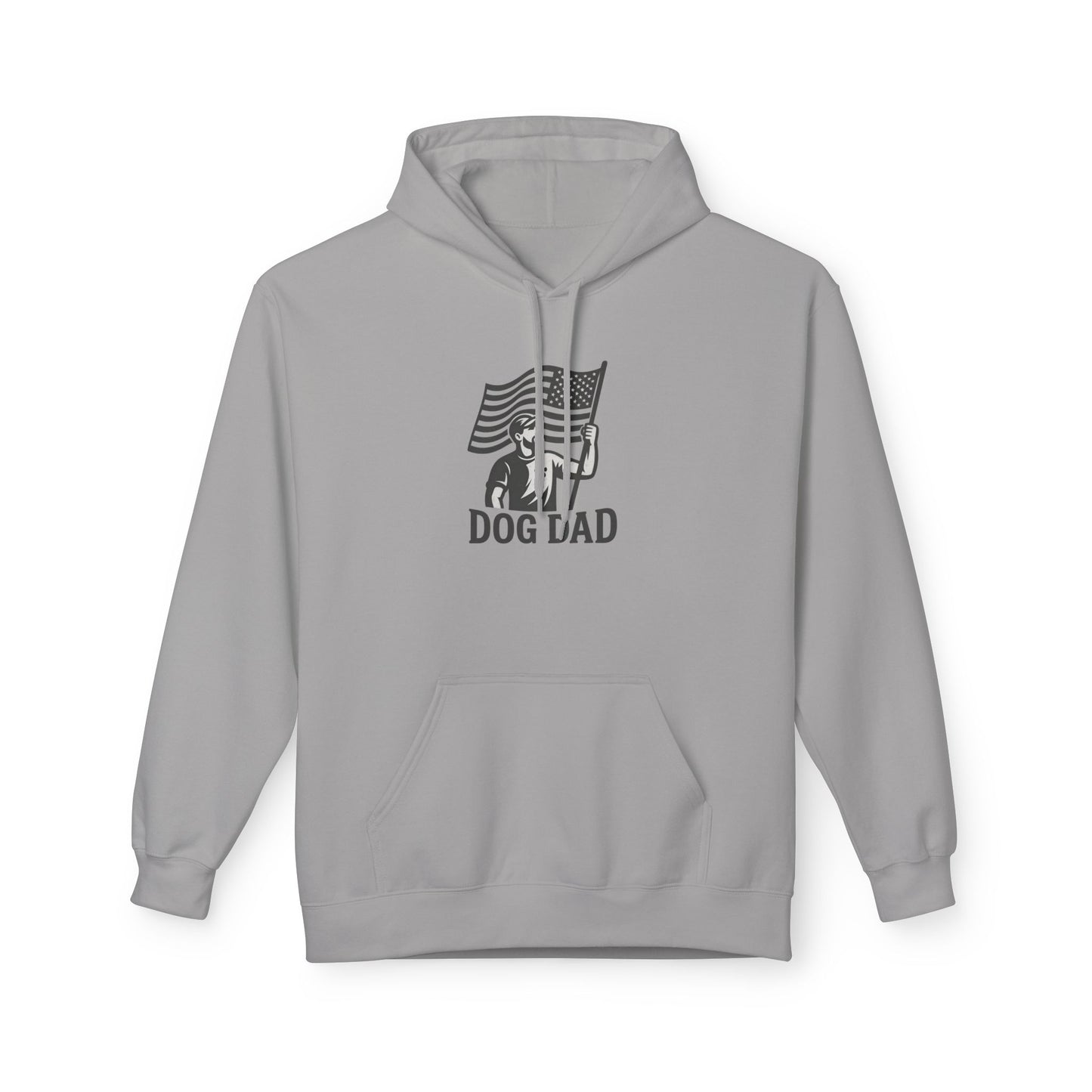 Dog Dad Fleece Hoodie, Unisex Softstyle Hooded Sweatshirt, Perfect Gift for Dog Lovers, Comfortable and Stylish