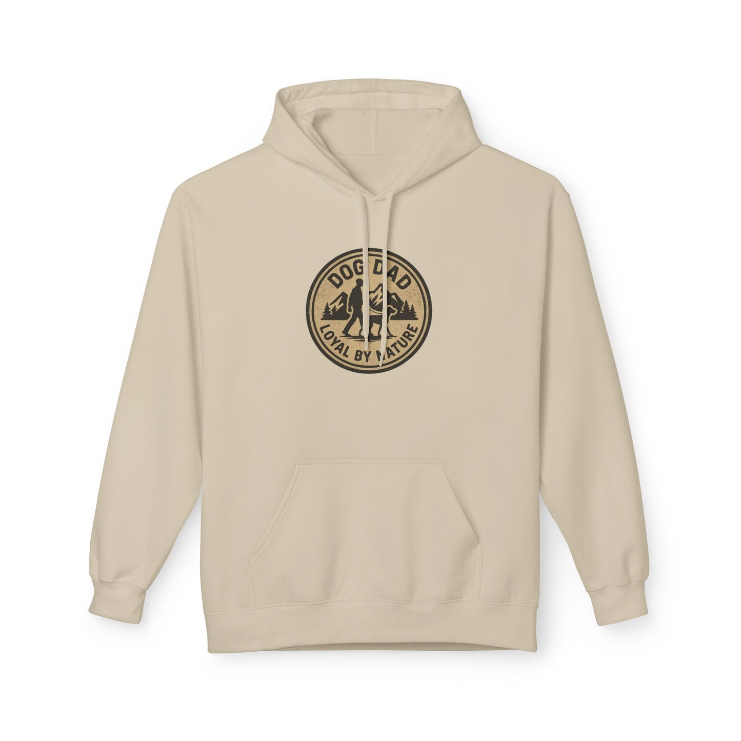 Dog Dad Fleece Hoodie, Unisex Softstyle Hooded Sweatshirt, Perfect Gift for Dog Lovers, Comfortable and Stylish