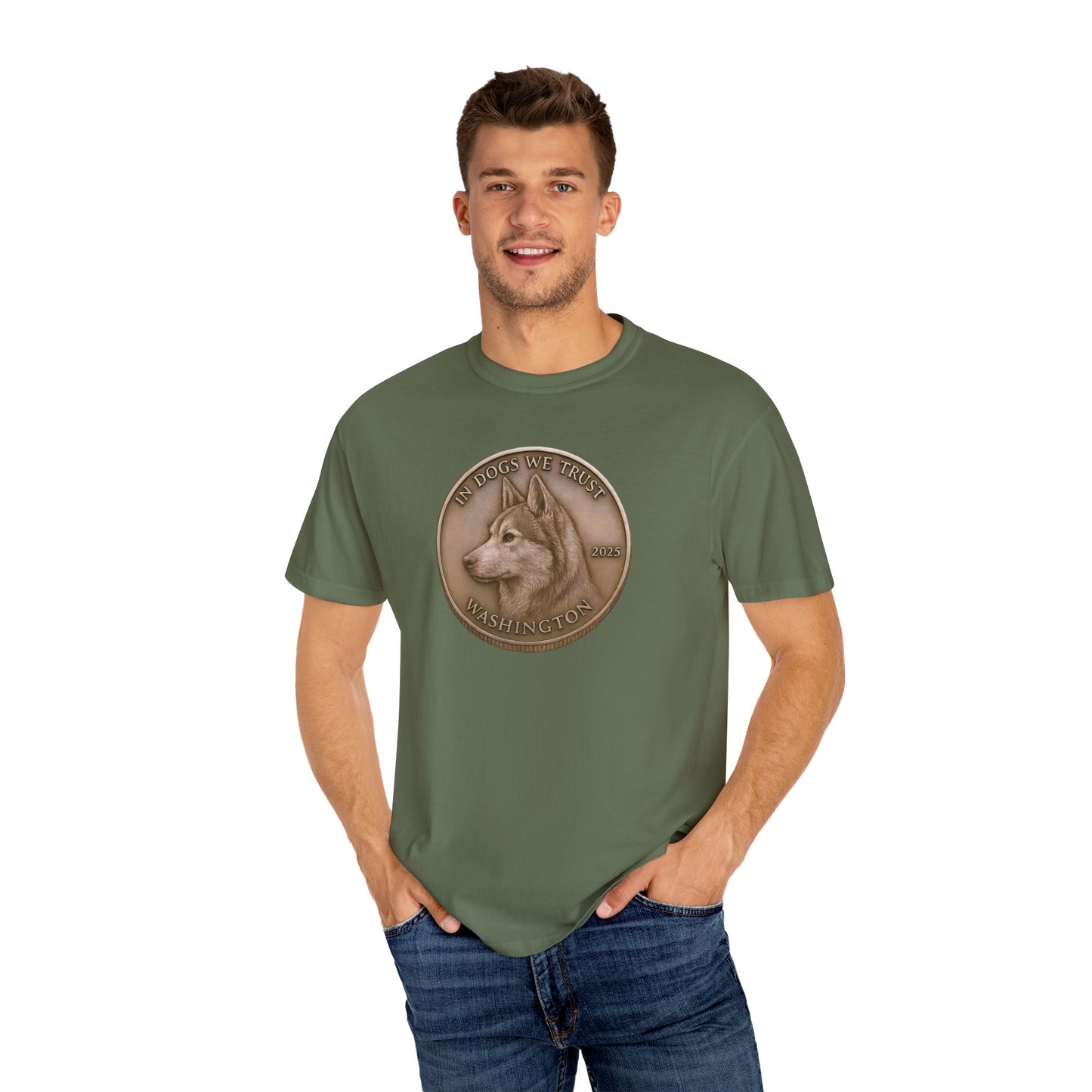 Washington State Coin T-Shirt Collection - Proud Dog Breed Illustrations