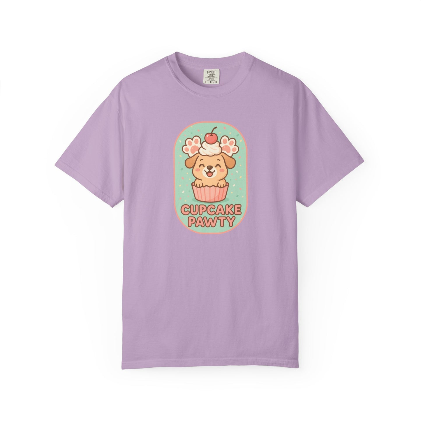 Cute Dog Cupcake Pawty Unisex T-shirt, Perfect for Animal Lovers, Pet Birthdays, Gifts, Casual Wear, Fun Gatherings, Dog Celebrations