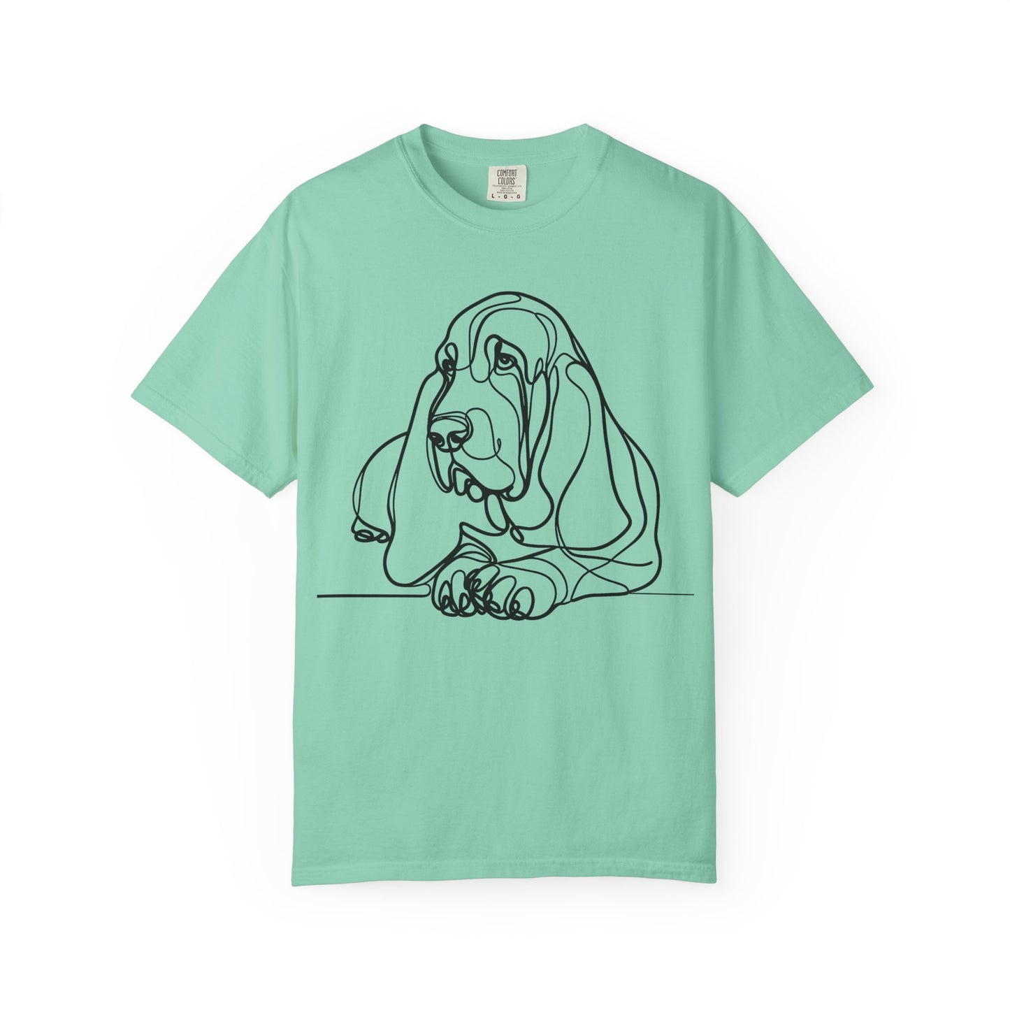 Basset Hound Line Art T-Shirt
