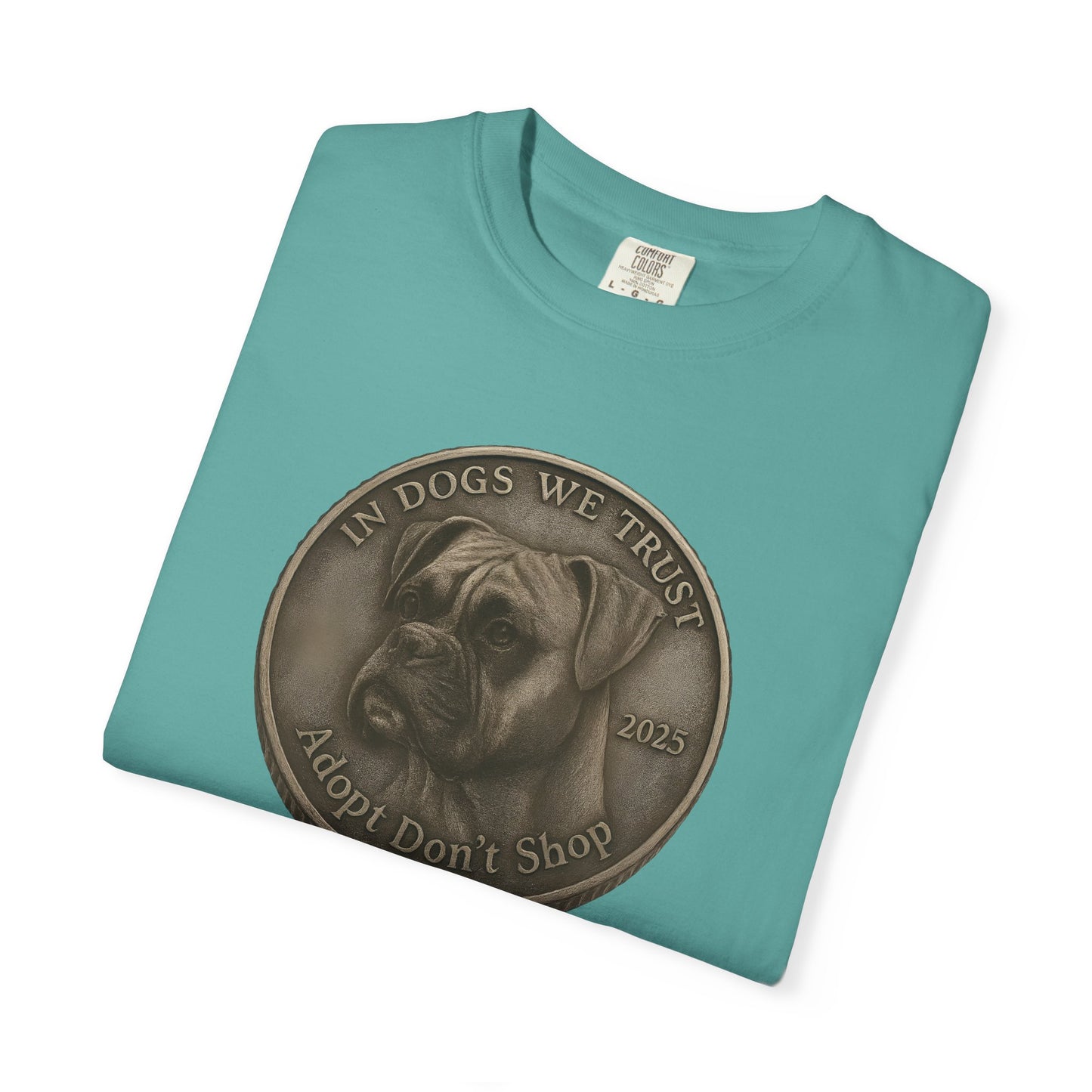 Adopt Don't Shop State Coin T-Shirt Collection - Proud Dog Breed Illustrations