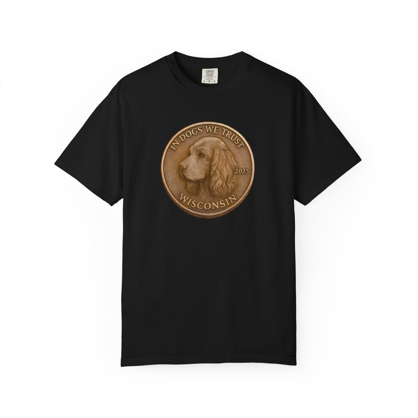 Wisconsin State Coin T-Shirt Collection - Proud Dog Breed Illustrations