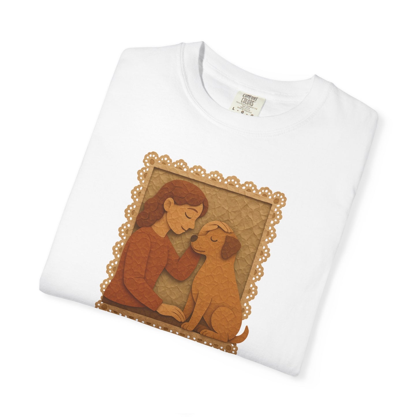 Dog Mom T-shirt - Unisex Garment-Dyed Tee for Dog Lovers