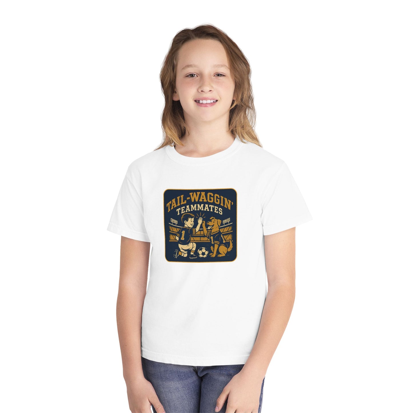 Youth Tee Tail-Waggin' Teammates Midweight