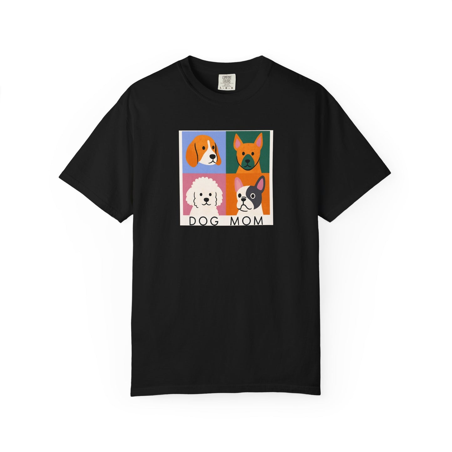 Dog Mom T-shirt - Unisex Garment-Dyed Tee for Dog Lovers