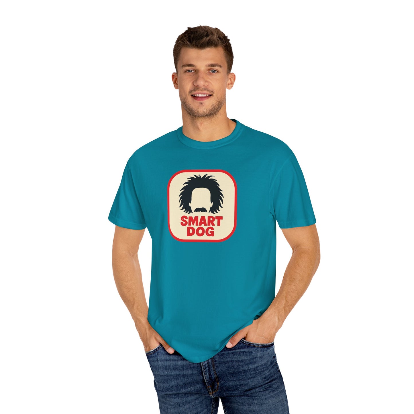 Dog Lover Graphic T-shirt - Smart Dog, Albert Einstein Design