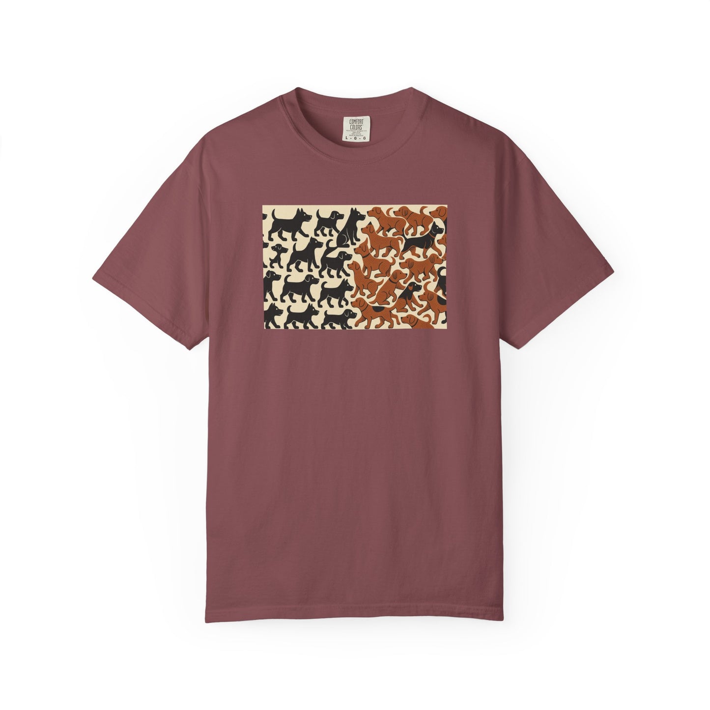 Vintage Dog Print Unisex T-Shirt - Casual Wear for Animal Lovers